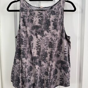 Under Armour Tie-Dye Tank Top - Black and Gray